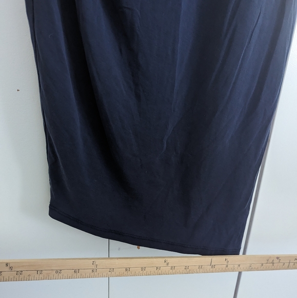 Navy Blue A-Line Dress - Picture 7 of 11